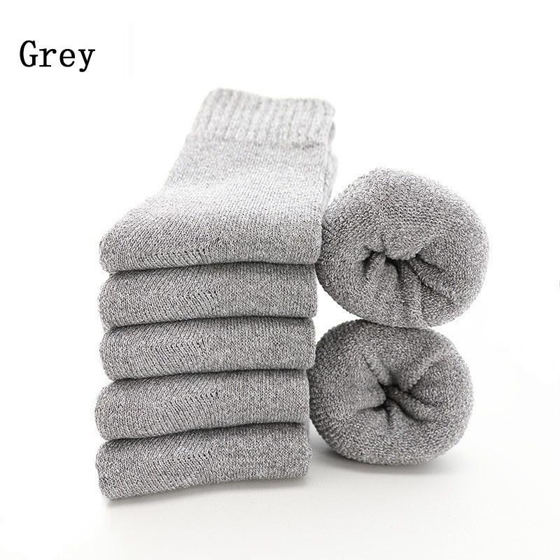 5 Pairs Super Thicker Wool Cashmere Socks Keep Warm Merino Wool Rabbit Socks Fall & Winter Casual Cold Resistance Sock for Men and Women