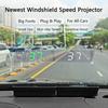 W1 GPS Head Up Display Big Font HUD White Green LED Speedometer KMH Windshield Projector Car Accessories Plug & Play For All Car