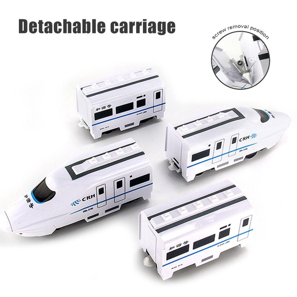 With Sound Light High-speed Railway Train Toys Simulation Harmony Rail-car  Child Toy