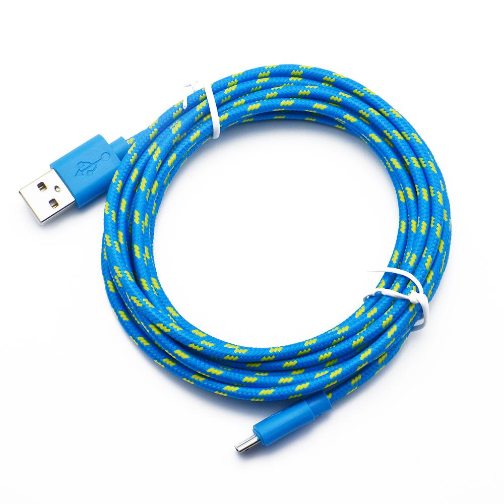 Кабель Micro USB 1 м 2 м 3 м нейлоновый оплетенный кабель синхронизации данных USB зарядное устройство для Samsung Xiaomi HTC Android Phone USB Micro кабели