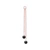 Charm Chain With Black Zircons - Rose Gold - D-071 10 Mm