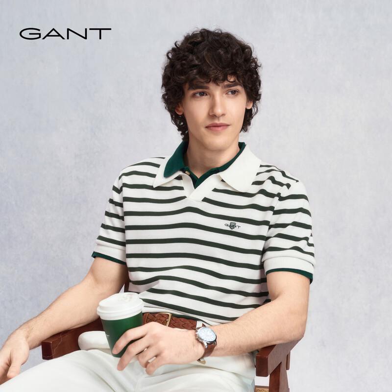 Мужская вязаная полоска в стиле ретро Colorblock от GANT, повседневная