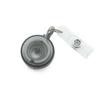 1pc Solid Colored Frosted Retractable Easy-to-pull Buckle ID Key Name Card Holder Badge Reel Key Ring Chain Clips for Students