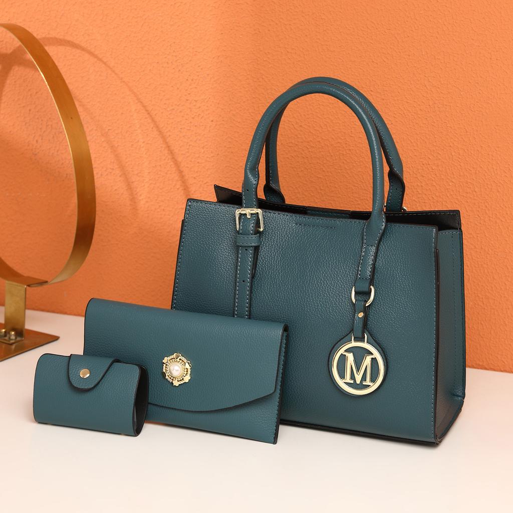 3-Piece Women's Tote Bag Set 2026 New Trendy Light Luxury Vintage Shoulder Handbag