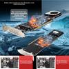 Адаптер-разветвитель PCIeX16 на M.2 M-key NVMEx4SSD для RAID-массива, поддержка 2U сервера
