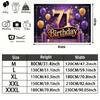 Red 71st Photography Birthday Backdrop 1pc - Celebration Decor