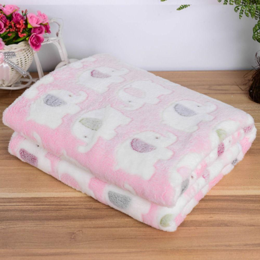 Fluffy Soft Plush Warm Bone Pattern Dogs Pet Blanket Winter Quilt Flannel Blanket Fleece Blanket