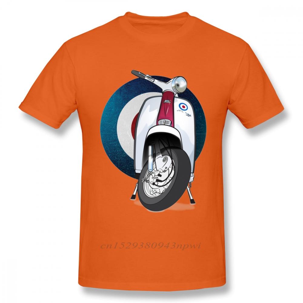 Awesome Target Logo T Shirt Italy Scooter Tee Shirt Unisex Vintage Motocycle Graphic Tshirt Big Size