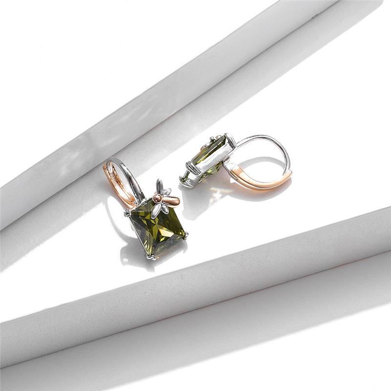 Корейский стиль мода новые женские серьги аксессуары оливково-зеленые серьги