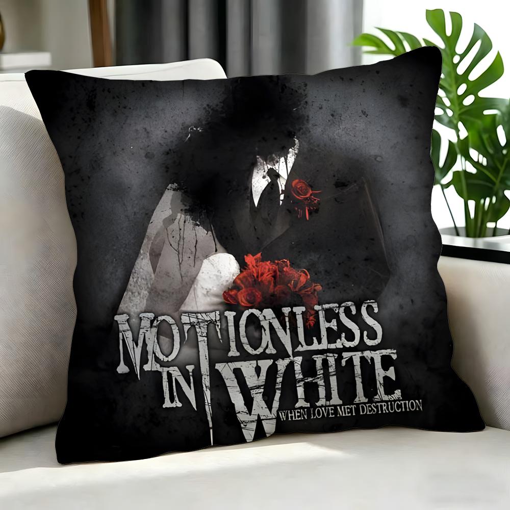 Band MMotionless In White Cushion Cover Cushion Cover Set Pcs x x x Pillowcase Decorative Sofa Home Decor
