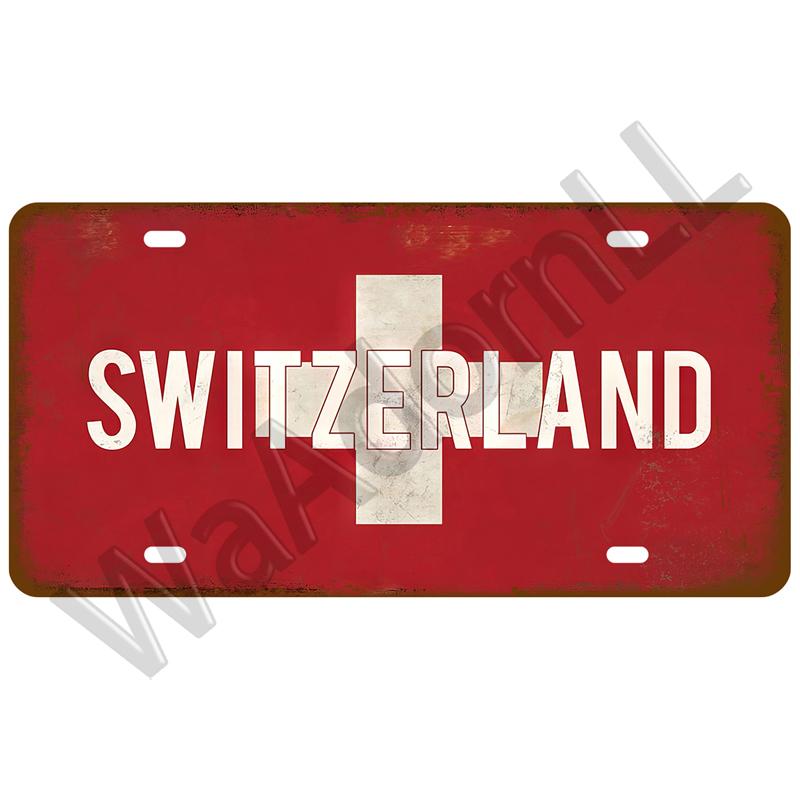 Металлический знак Германия США Флаг страны Франция Жестяная табличка Россия Испания Жестяная пластина для стены Домашний ресторан Ремесло Бар Декор