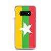 Coque Téléphone - Samsung - Galaxy S10e - Drapeau Birmanie - Souple - Multicolore