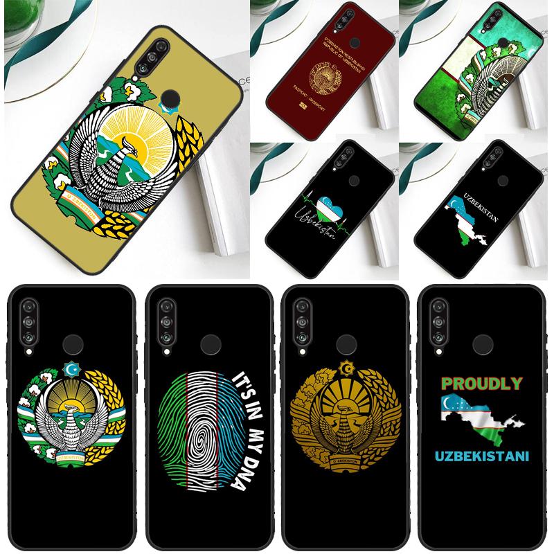 Флаг Узбекистана Для Huawei Nova 12s 12i 11i 5T 9 10 SE Y91 Y90 Y60 Y70 Y72 Y61 P60 Pro P20 P40 P30 Lite Чехол
