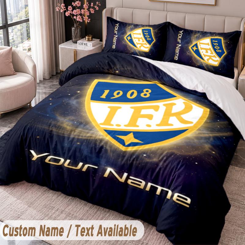 ifk göteborg Printed Bedding Set Custom Name Text 1 Duvet Cover 2 Pillowcases For Bedroom