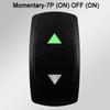 Waterproof LED Rocker Switch for Boat RV Truck | Green/Red Light 12V/24V ON-OFF/ON-OFF-ON for Exhaust Heat AC Lights