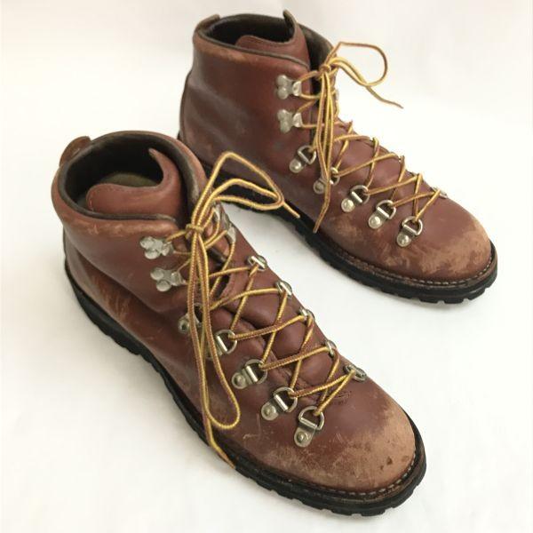 Винтажные треккинговые ботинки Danner 30520 MOUNTAIN LIGHT 80-х 90-х годов Коричневые Размер 10D 28.0 Gore Tex(ИСПОЛЬЗОВАЛ)