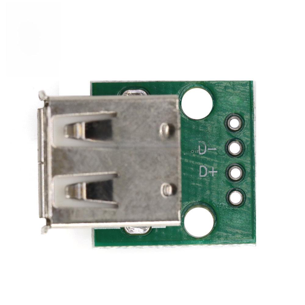 Плата адаптера USB 2.0 Female to DIP 4-Pin с припаянным кабелем питания и передачи данных