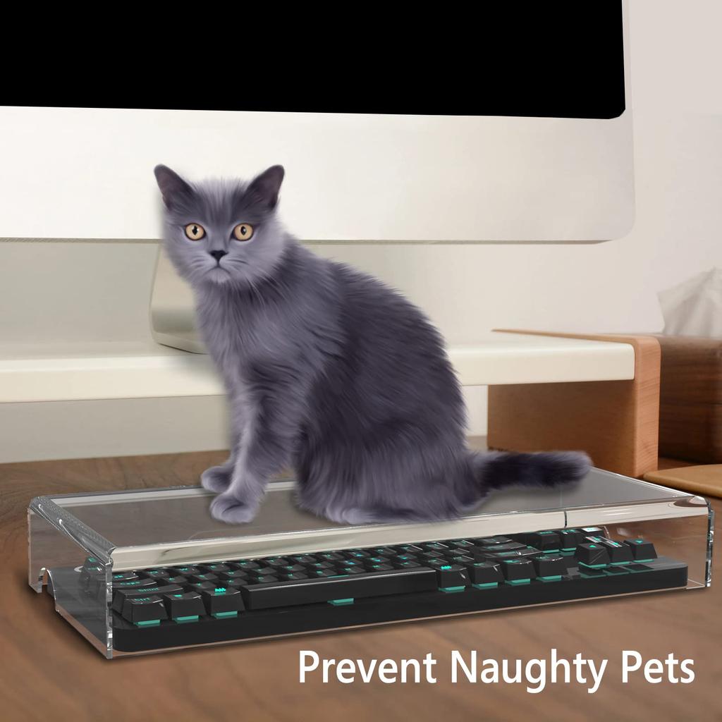 Geekria Чехол-накладка для клавиатуры, совместимый с беспроводной механической игровой клавиатурой Logitech G PRO/G913 TKL Tenkeyless, прозрачная акриловая защитная накладка