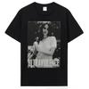 2024 Lana Del Rey Super Violent T-shirt Japanese Fun Gothic T-shirt Harajuku Plus Size Women's Aesthetic Cotton Top T-shirt