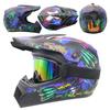 Cross Border Exclusive Full Coverage Four Season Off-road Motorcycle Helmet Off-road Racing Downhill Pedal Helmet Men's Wind Goggles
