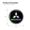 mkhr6 2Pcs Car Water Cup Mat Auto Interior Storage Pad Accessories For Mitsubishi Lancer Ralliart ASX Mirage Pajero Xpander Attrage