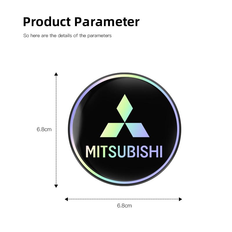 mkhr6 2Pcs Car Water Cup Mat Auto Interior Storage Pad Accessories For Mitsubishi Lancer Ralliart ASX Mirage Pajero Xpander Attrage