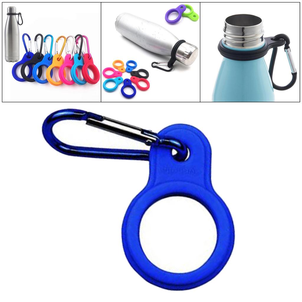 Пряжка для бутылки с водой, карабин, зажим, держатель для напитков, крючок, черный