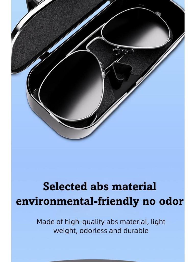 Car Sun Visor Eyeglasses Case & Card Holder