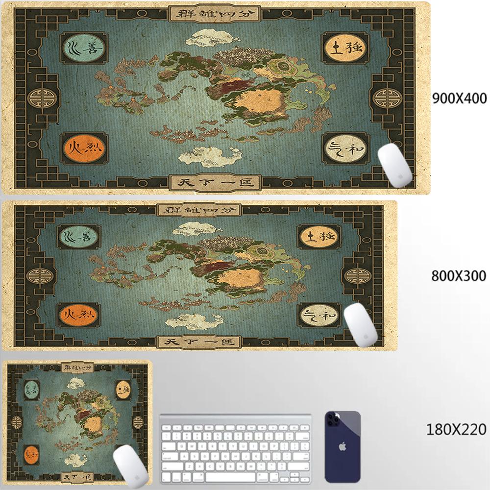 Pc Gaming Accessories Tapis De Keyboard Carpet Avatar The Last Airbender XXL Mouse Pad Office Mousepad Mat Laptop Kawaii Deskmat