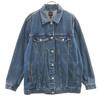 GAP DENIM Джинсовая куртка M Синий стирка Джинсовая куртка тракер Женская Б/у