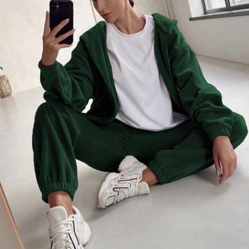 Women's Fashionable Sports Casual Sweatshirt Suit