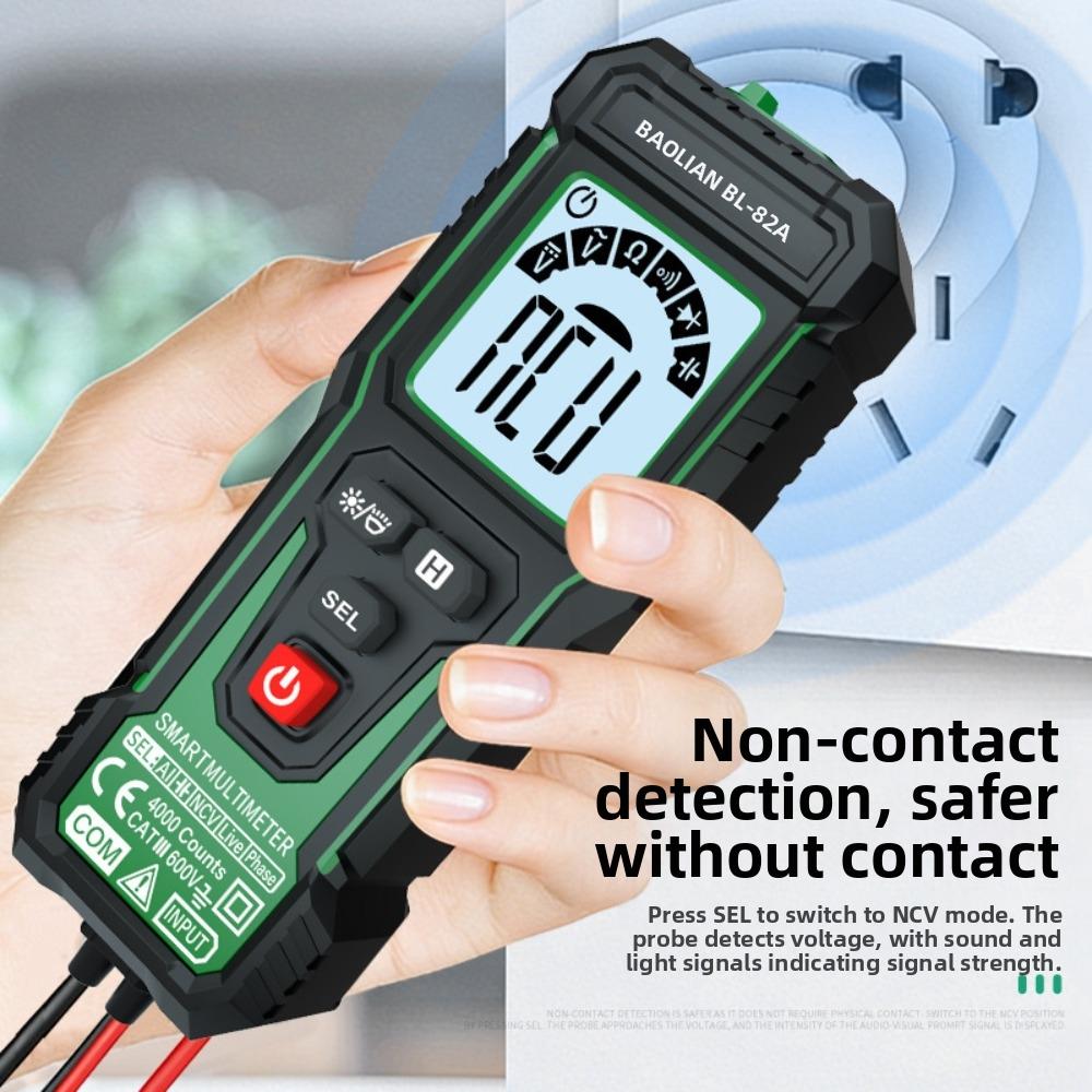 600V Auto Range Multimeter High Precision NCV Multimeter Portable TRMS Multimeter