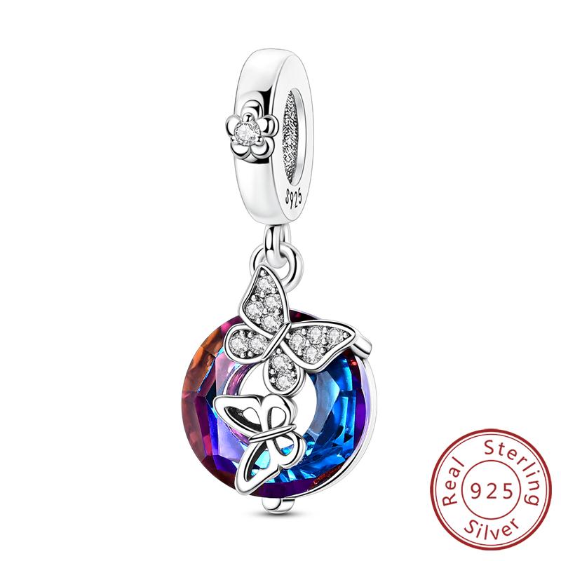 Silve Charms Бусины Кролик Робот Любовь Щенок Собака Шарм Подходит Оригинальный Браслет Бангл Подвеска Подвеска Женские Украшения Подарок