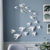 3D Resin Bird Wall Decor, No-Drill Hanging Decorative Birds for Home Wall Art