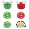 2 In 1 Mario Bros Turtle Shell Backpack Cosplay Koopa Backpack Troopa School Bag Soft Stuffed Cartoon Plush Toy Strap Detachable
