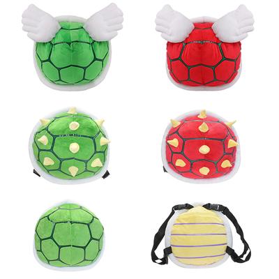 2 в 1 рюкзак Mario Bros Turtle Shell, рюкзак для косплея Koopa, школьная сумка Troopa, мягкая плюшевая игрушка из мультфильма, съемный ремешок