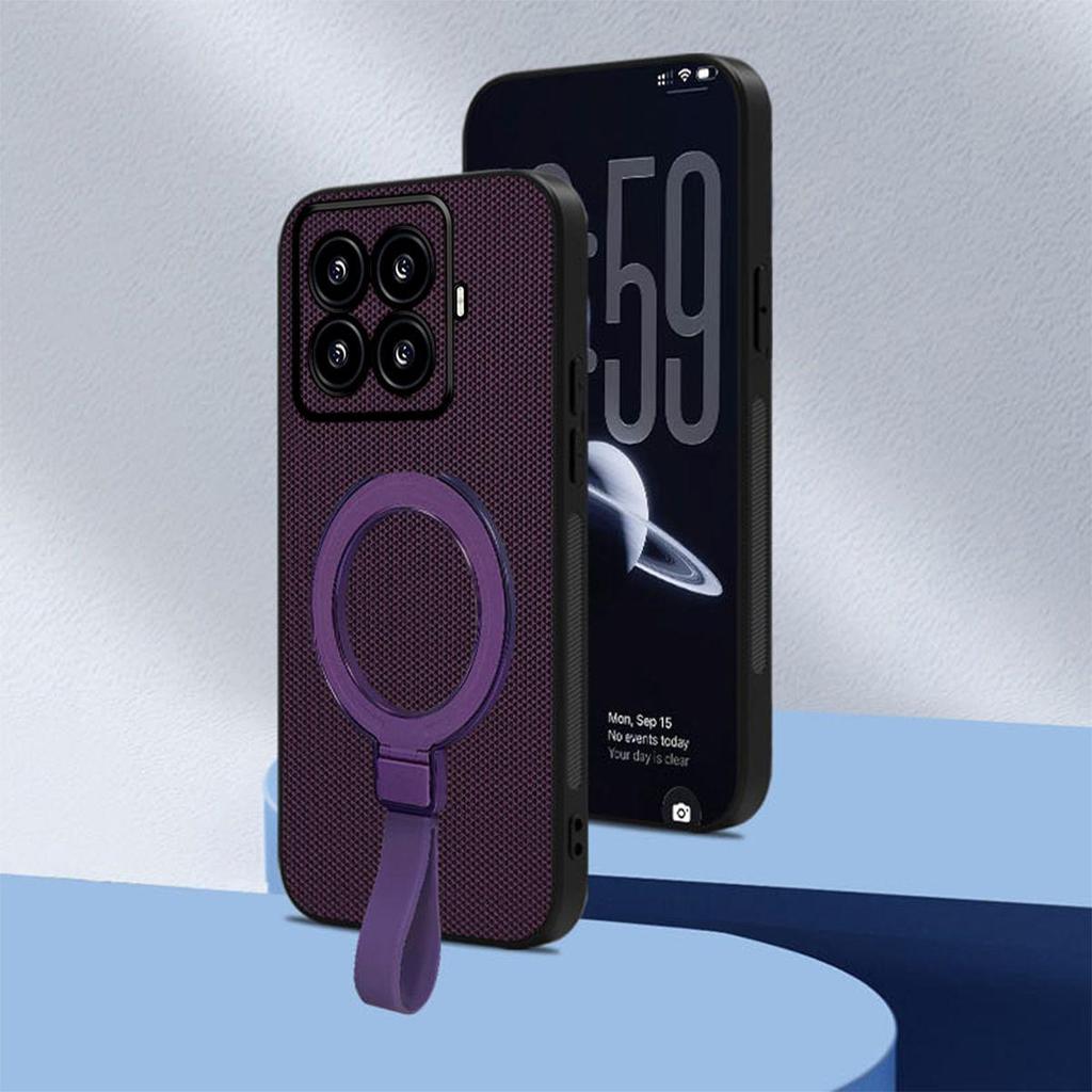 Премиальный чехол-книжка из ПУ-кожи с магнитной подставкой-кольцом для Xiaomi 15T Pro, Защитная крышка в деловом стиле