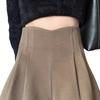 2024 Осень/Зима Женские шерстяные шорты А-силуэта с высокой талией - Приталенные с широкими штанинами, подчеркивающие ягодицы