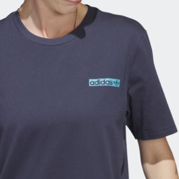 adidas 4.0 Circle T-shirt Asia Sizing 'Navy' Men's HS3056
