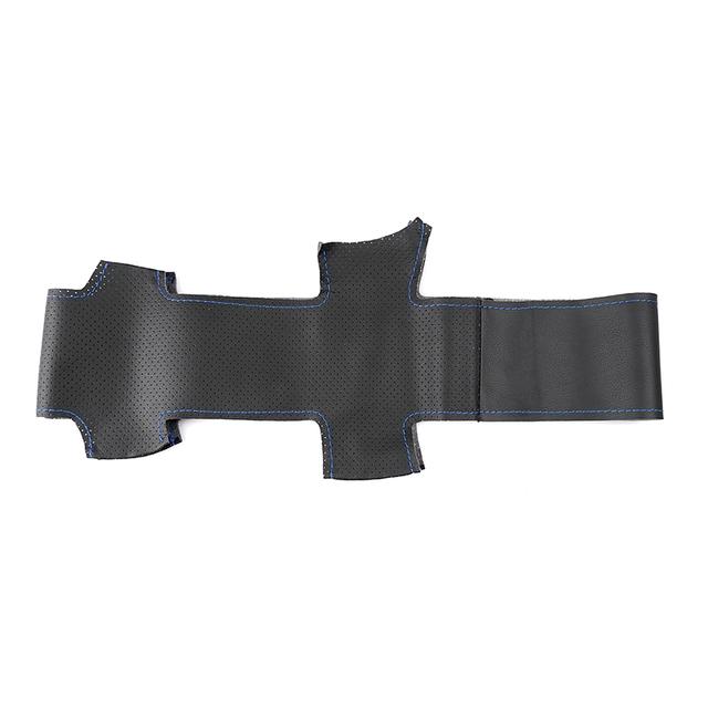 Мягкий перфорированный кожаный чехол для Fiat Ducato 2006-Ram ProMaster 2017-ручное шитье, защитная накладка на руль