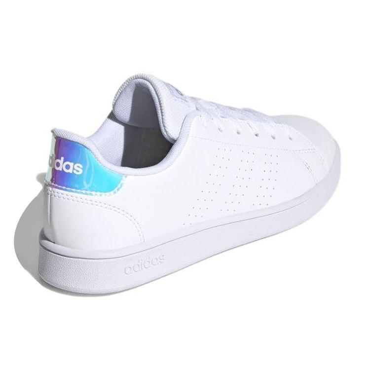 adidas Neo Advantage Детские Прочные Низкие Кеды для Скейтбординга Белые Зеленые Детские Кеды для Скейтбординга FY4624