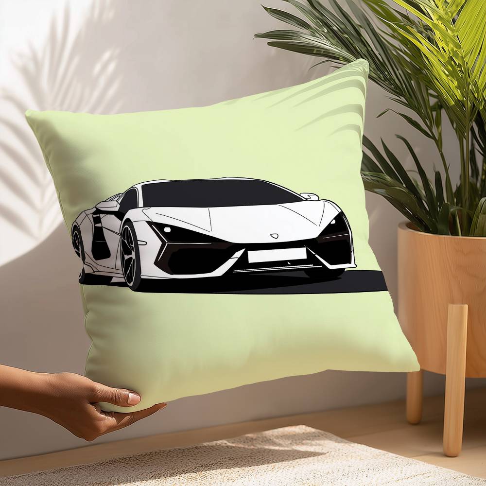 SuperCars-L-LamborghiniS Наволочка Плюшевая ткань Мягкая Наволочка Двусторонняя печать Наволочка Домашние подарки