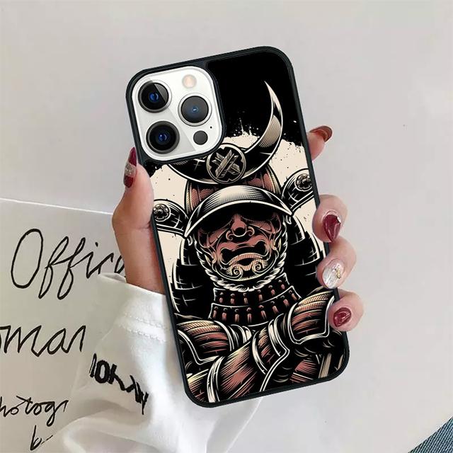 Маска Самурая Шлем Чехол Оболочка Для iPhone 17 Air 15 16 14 13 12 Pro Max 11 Pro Max Plus Чехол для Телефона