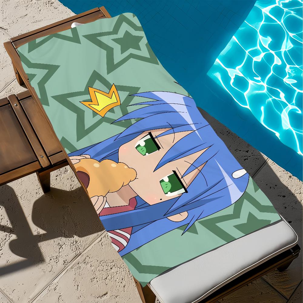 l-lucky anime s-stear Towel Large Quick-Drying Microfiber soft Beach Towel for Travel Fitness Sauna Bathing Camping
