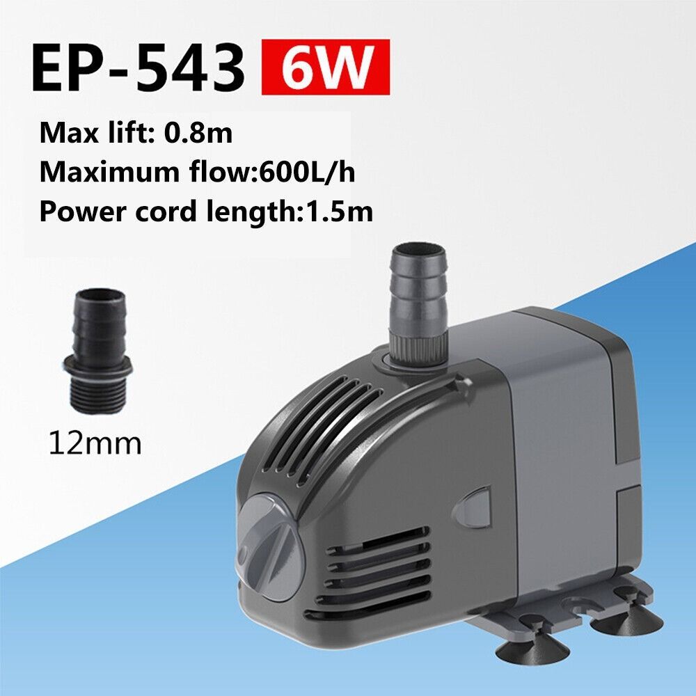 Suction Pump Aquarium Water Pumps Fountain Pond Fish Tank Pump Filter Submersible Water Fountain