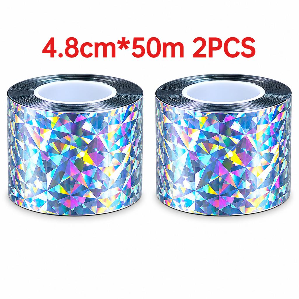 Double Side Laser Reflective Bird Scare Tape Effective Bird Repellent Strip Garden Farm Protection Tool Against Bird Damages