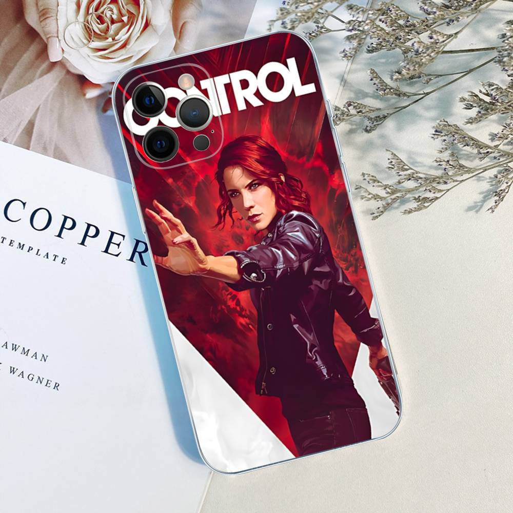 Game C-ControlS Classic For IPhone 11 12 13 14 15 16 17 Pro Max Plus Air Transparent Clear Shockproof Case