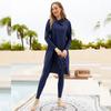 Muslim Style Conservative Three-piece Sun Protection Women's Swimsuit 