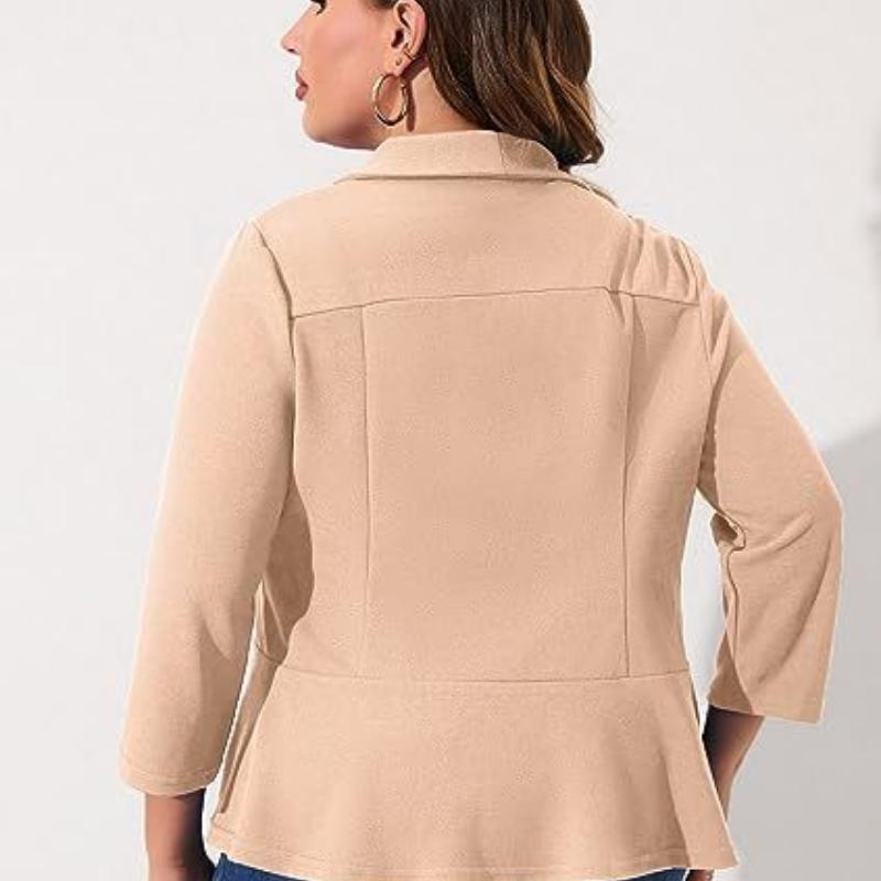 Тонкое свободное пальто больших размеров 3XL 4XL 5XL Женская мода Повседневный деловой костюм Кардиган Рубашка Ветровка Женская куртка Верхняя одежда Пальто XL-5XL