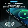 Автомобильное зарядное устройство из алюминиевого сплава PD30W Mini Pull Ring 100W Автомобильное зарядное устройство для прикуривателя
